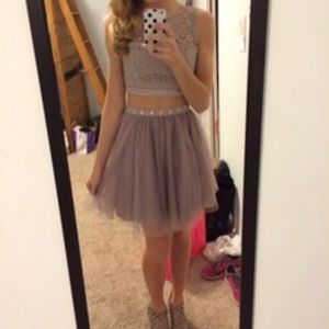 Lavender two piece dress